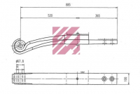 Рессора прицепа SAF F188Z039ZA75