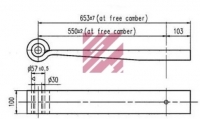 Лист коренной 550 BPW